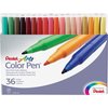 Pentel Color Pen Set, Water-based, Fiber Tip, 36/ST, Assorted PK PENS36036